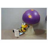 *2* Regal Art Metal Bee/Mushroom Garden Statues