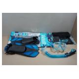 Cressi Blulove Adult Snorkel Set - ML/XL