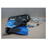 Cressi Adult Rondine Palau Fin Snorkel Set - Fin Size S/M