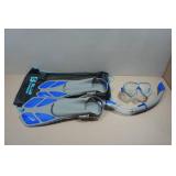 Cressi Blulove Adult Snorkel Set - ML/XL