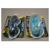 *2* Cressi Adult Masks - Flash Lady & Galileo