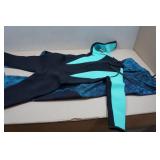 Full Body Wetsuit Size 8 & Rash Guard Pants Men