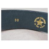 Boston Leather Velcro Belt - Size 36