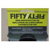 *3* Fifty Fifty Wide Mouth Flip-Top Lid for Tumblers
