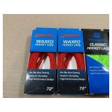 6 Sets of Pro Guard Classic Hockey Laces - 72" 96" & 120"