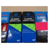 6 Sets of Pro Guard Classic Hockey Laces - 72" 96" & 120"