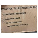 Choice 176CHAFTDCH Full Size Chafer Wire Stand 24-Pack