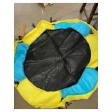 Round Trampoline Kit - Blue & Yellow Safety Rim, 1 PC