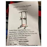 CN-02K0025-Black Power Tower Dip Station (Upgraded Model)