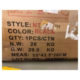 Black 3 Shelf Cabinet Module - 55 x 43.5 x 26 cm, 26 kg Net (1 PCS/CTN)