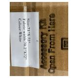 Persilux Cordless Zebra Blinds 71 x 72 in White - No-Drill, Easy to Install