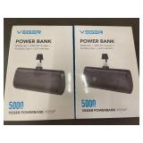 Trol - VEGER VO556P 5000mAh Power Bank - 20W PD Output Portable Charger (Lot of 2) Lightning.