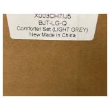 JollyVogue Comforter Set Light Grey - X003CH7IJ5 BJT-LG-Q, New