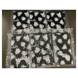 Spooks Ghost Print TeaTowels- Black (Lot of 6)