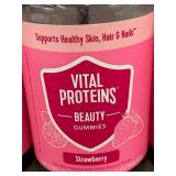 Vital Proteins Beauty Gummies Glow Getter Strawberry 60 Gummies - Lot of 5