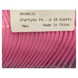 Birthday Party Tableware Set for 24 Guests with Vinyl Record Theme