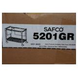 Safco Wire Mobile File Cart with Swivel Wheels - Gray