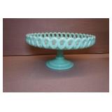 Martha Stewart 8.5" Handmade Jadeite Glass Cake Stand