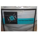 Plush Velvet Curtains - 50"x108"