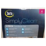 Serta Simply Clean 3-Piece Comforter Set - King