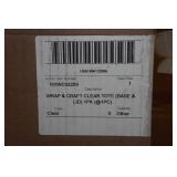 Craft/Wrapping Paper Clear Tote