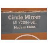 20" Gold Circle Mirror