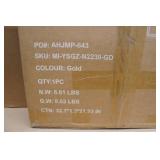 Gold Arched Wall Mirror - 22"x30"