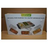Nutrichef Sectional Food Warming Tray/Hot Plate