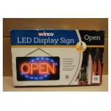 Winco LED Display Sign "Open"
