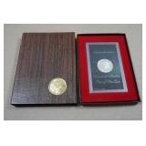 1972 Eisenhower Proof Silver Dollar Coin - 40% Silver