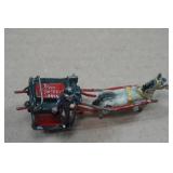 Vintage Killarny Metal Horse and Carriage