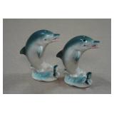 Vintage Salt & Pepper Shaker Set - Dolphins