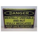 Vintage Style Metal Sign - Danger