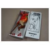 Vintage Look Tin Litho Climbing Monkey