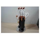 Evdrtverh 6-Piece Kitchen Knife Set with Stand