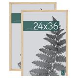 Set of Two Studio Gallery Frames - 12"x18" Natural Woodgrain