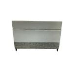 Silver & Red Bench 80 x 54 x 27