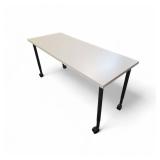 Steelcase Manual Height Adjustable Table with wheels 60" x 24"