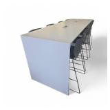 Conference Table w/ Power and 8 Chairs 108x36x42