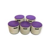 5 Steelcase Turnstone Buoy Purple & Grey Seats that retail new for $395 each