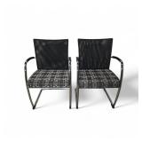 2 Sled Base Mesh Back Chairs
