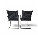 2 Sled Base Mesh Back Chairs