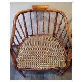 Pair of Century Chair Company Faux Bamboo Armchairs