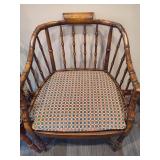 Pair of Century Chair Company Faux Bamboo Armchairs