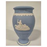 Wedgwood Blue Jasperware "Bountiful" Vase