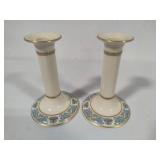 Pair of Lenox Autumn Column Candlesticks