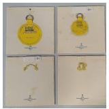 Vintage Delft Schoonhoven Keramiak Blue and White Tiles Four Seasons