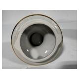 Vintage Gzhel Decorative Porcelain Gold Blue Samovar Topped with Teapot