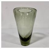 Per Lutken for Holmgaard Danish Mid-Century Modern Art Glass Vase - Signed