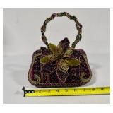 Mary Frances Beaded Flower Purse